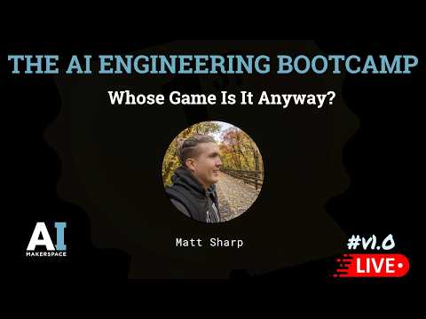 Whose Game Is It Anyway? by Matt Sharp, published by AI Makerspace